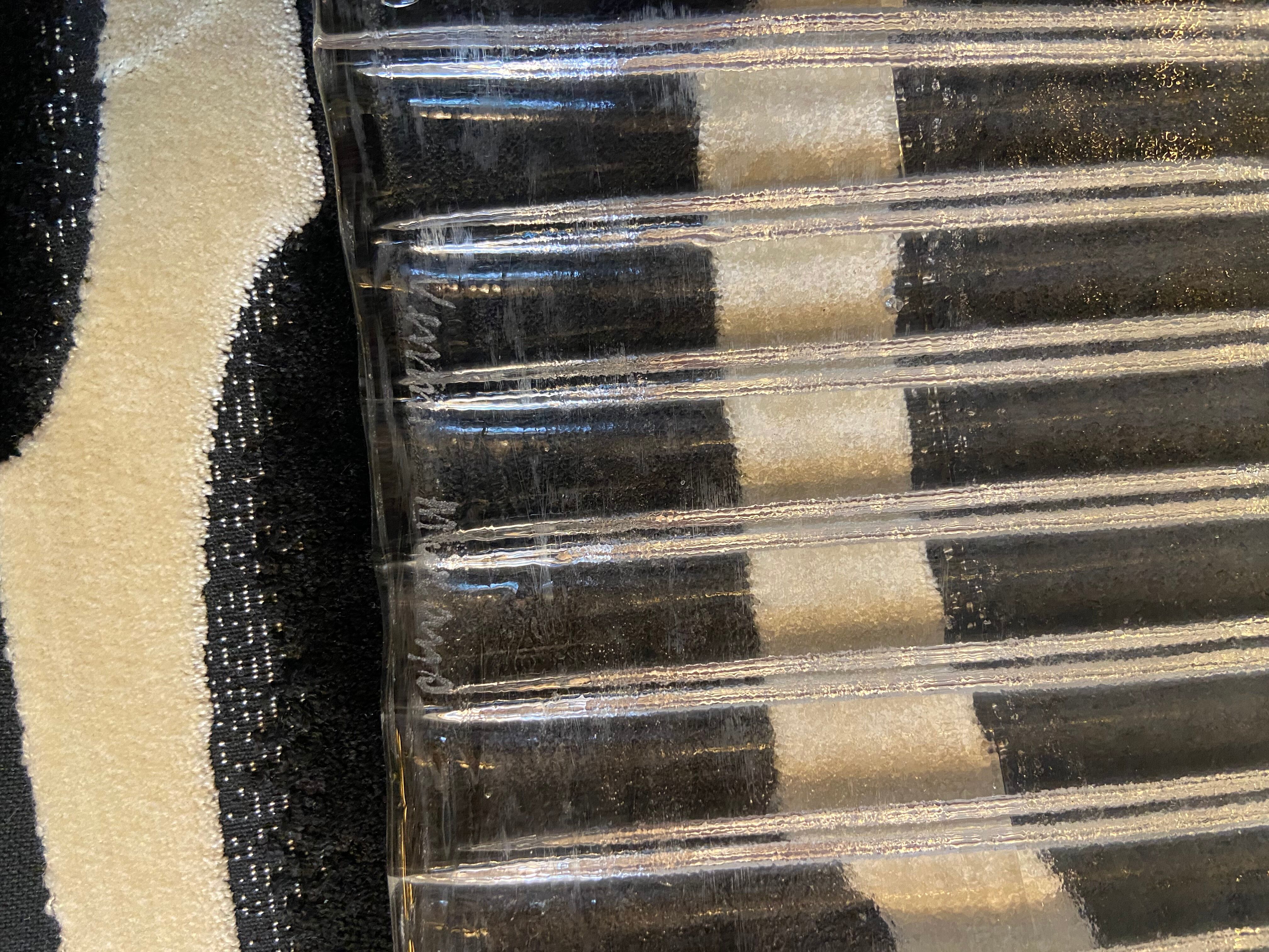 Venini Murano glass chandelier, Italy 1970s