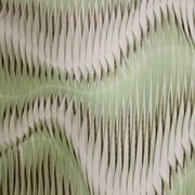 Textured wave effect painting by pleating in light green color. Contemporary. Ref Riviera