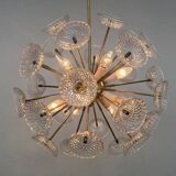 Dandelion, Sputnik chandelier by Kamenicky Senov, 1970