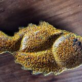 Large Flat Fish Appetizer - Fat Lava Vallauris Earthenware 47 / 25 cm