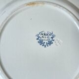 Vintage round dish Terre de fer LUNEVILLE model "NINA" Made in France