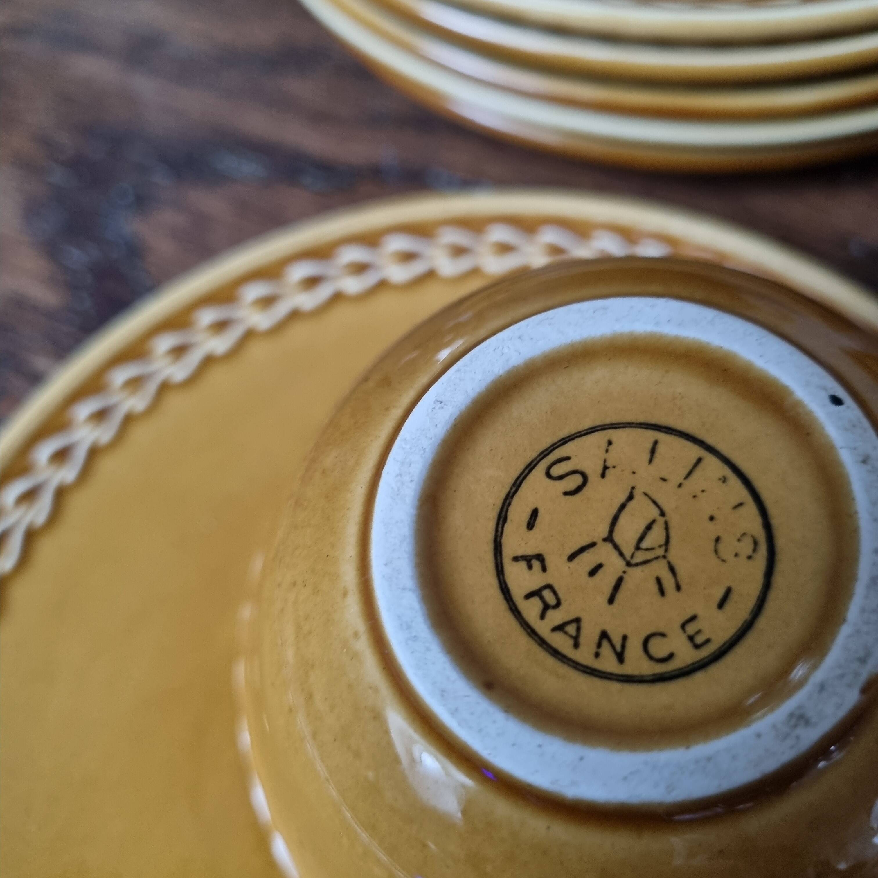 Vintage Salins earthenware coffee set