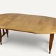 Extendable dining table in oak by Guillerme and Chambron - 1960s