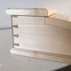 Written wooden desk marked