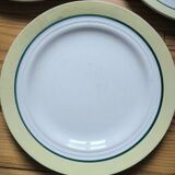 Set of 3 vintage ceranord st Amand semi-vitrified plates, Nice model