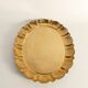 Hollywood Regency Large Oval Brass Tray by Firma Lars Holmström, Sweden 1940's