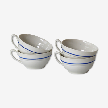4 porcelain cups