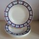 Set of 4 Vincennes earthenware soup plates, Paris.