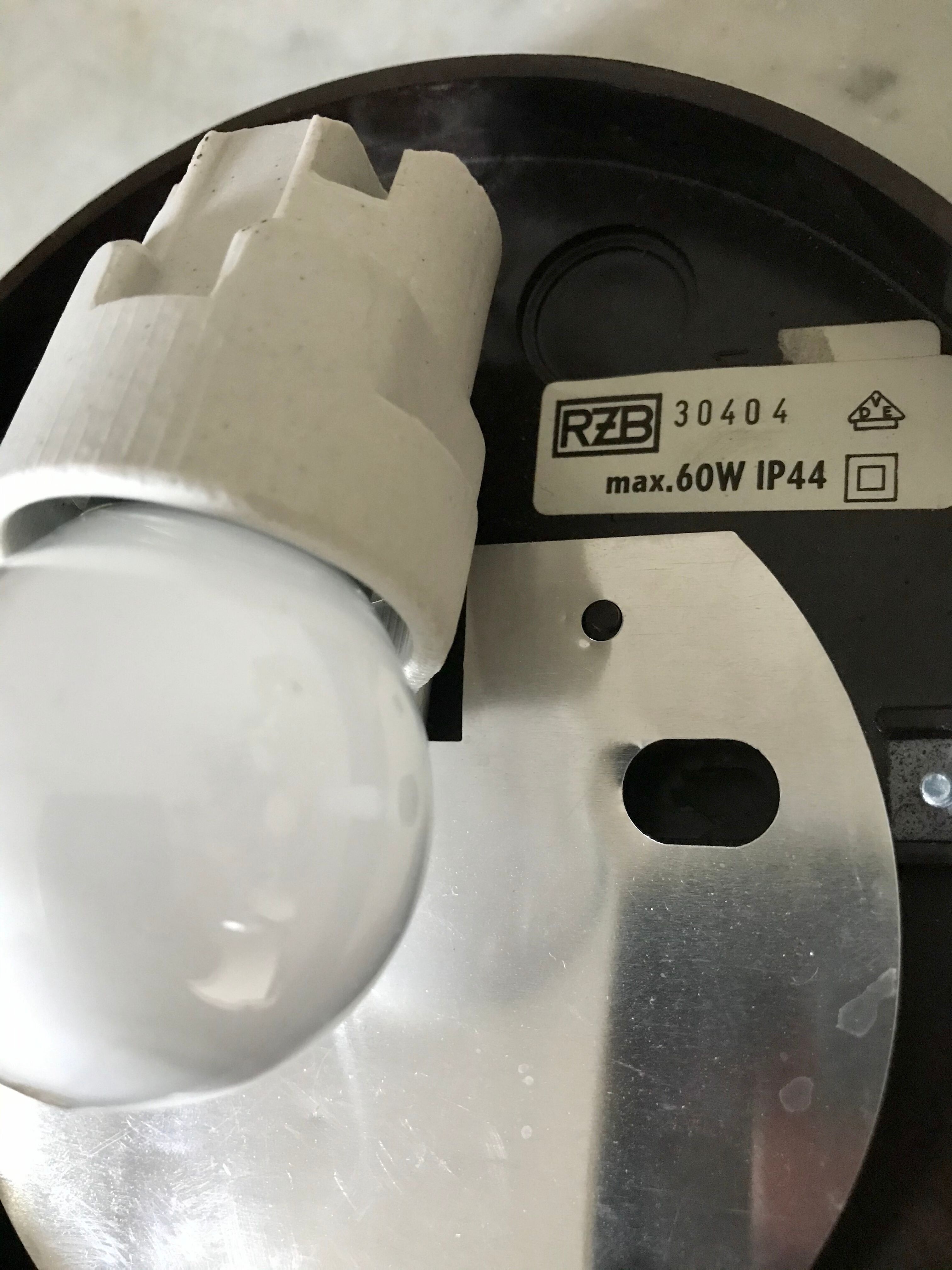 Amber moulded glass ceiling lighten circa 1960