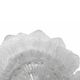 Contemporary Large Italian Clear Murano Glass Leaf Flush Mount Ceiling Ligh