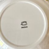 Hollow earthenware plates from Gien