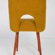 Chaise 'Shell' bouclé jaune ocre, années 1960