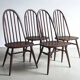 6 Quaker Windsor chairs / armchairs, Ercol 1950s