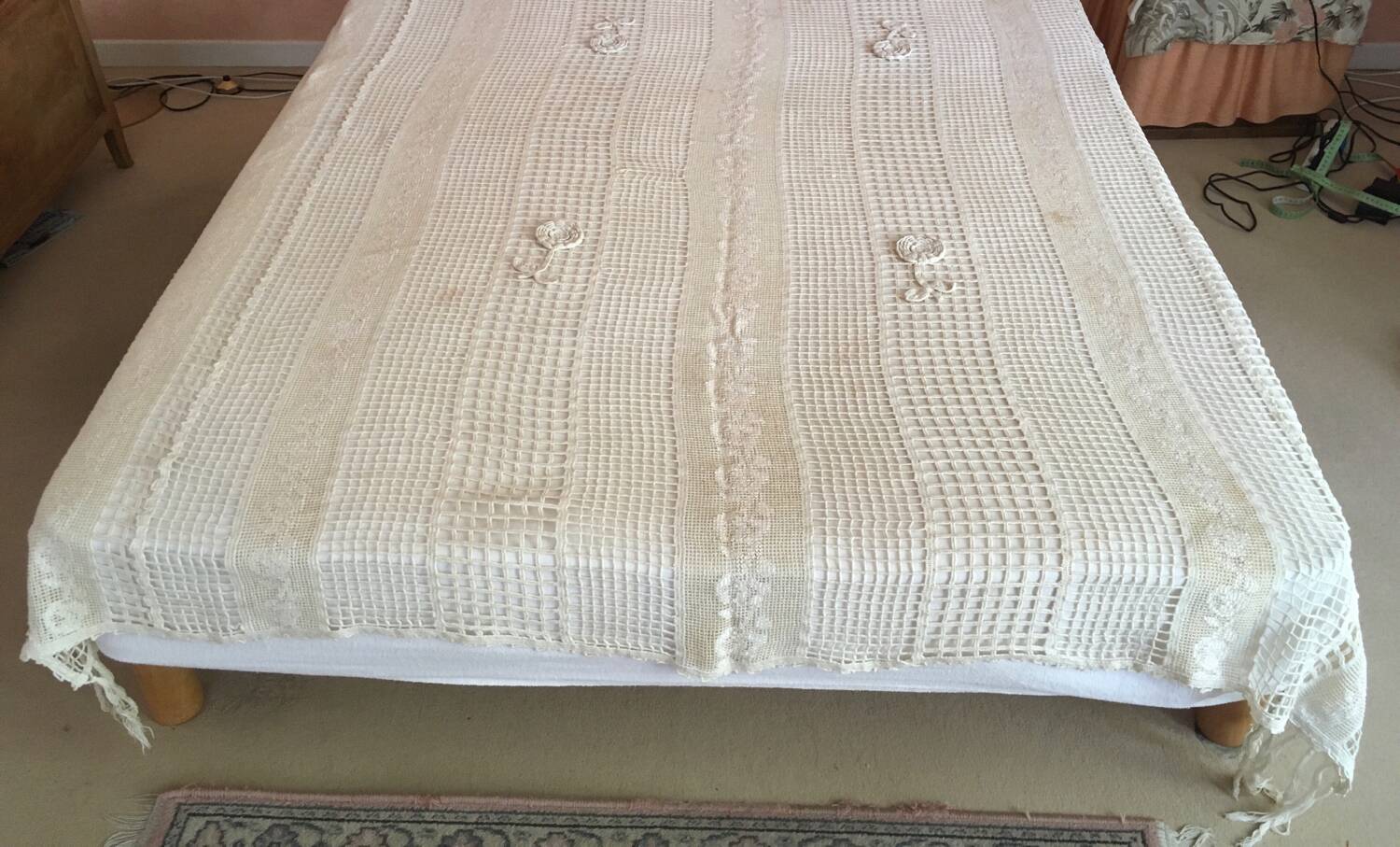 Vintage bedspread.