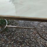 Antique vintage coffee table with marble top