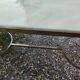 Antique vintage coffee table with marble top