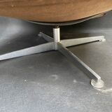 Lounge chair and ottoman leather cognac