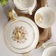 Porcelain tea service by Théodore Haviland, gilded patterns.