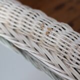 Vintage rattan mirror