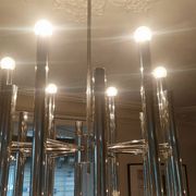 Very large vintage 12-light chandelier by Sciolari - 1970s (Space Age)