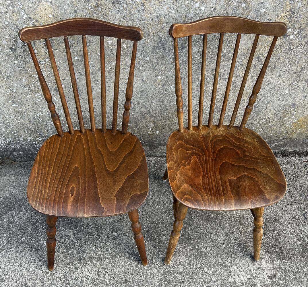 Paire de chaises Baumann, Tacoma, vintage, années 60