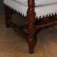 Fauteuil à crémaillère d'époque Louis XIV en noyer