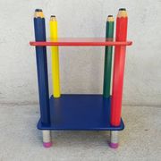 Pierre Sala pencil bedside table Clairefontaine collection 1980s