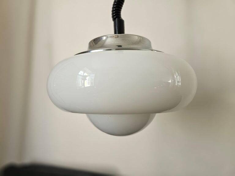 Rare Midcentury Pendant Meblo, Space Age, Harvey Guzzini, Italy, 1970s