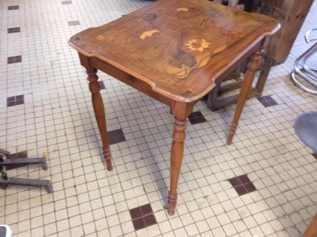 Inlaid side table