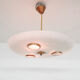 Glass and brass ceiling or pendant light