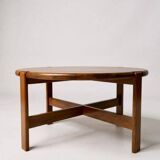 Round teak coffee table - Niels Bach - 1970