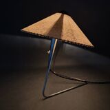 Helena Frantova Table Lamp 1960s Chrome Paper Shade