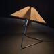 Helena Frantova Table Lamp 1960s Chrome Paper Shade