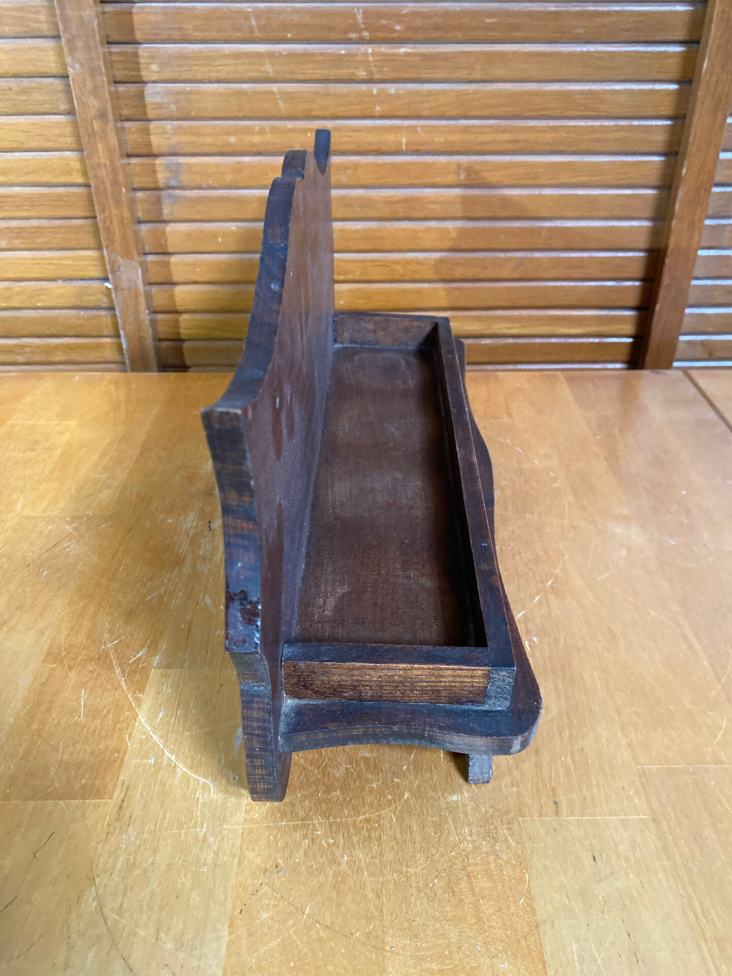 Etagère Ancienne Rangement Épices Bois Deco Cuisine Vintage #E521