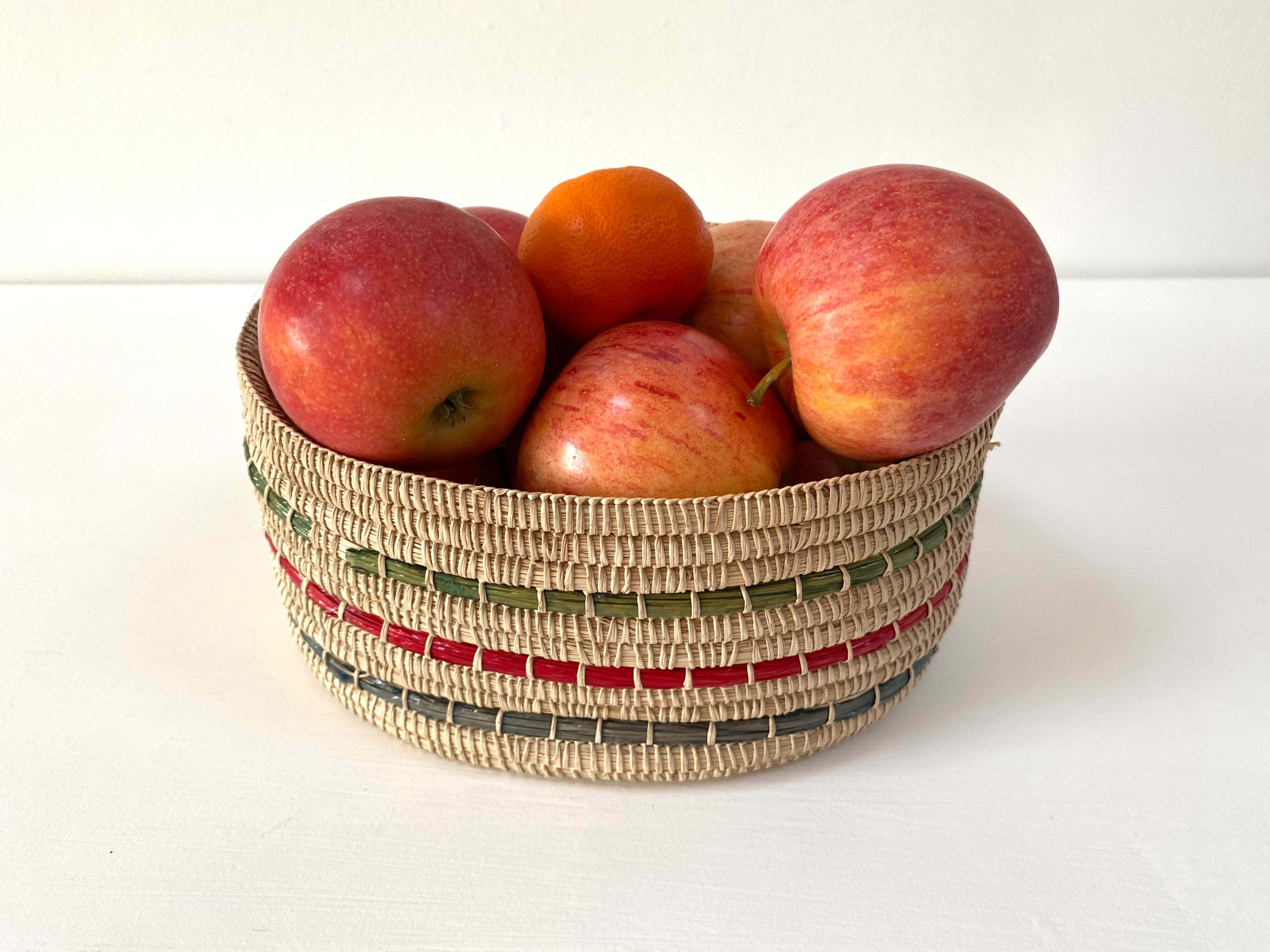 Braided fiber basket from the 60s