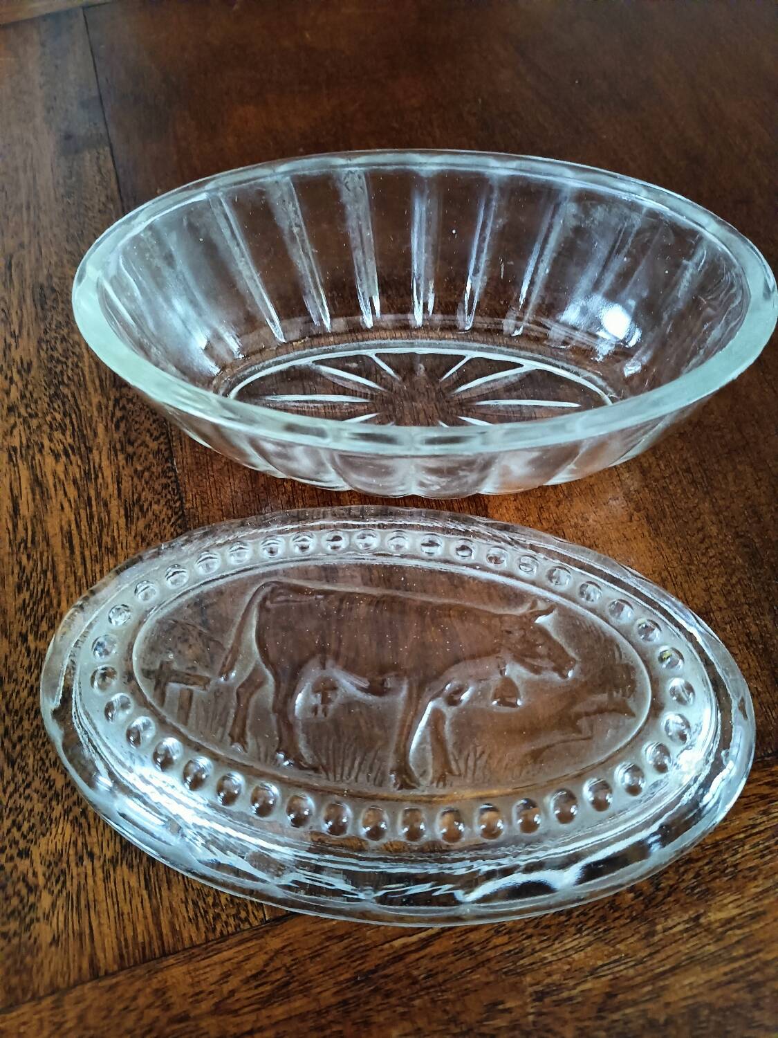 Vintage "cow" butter dish