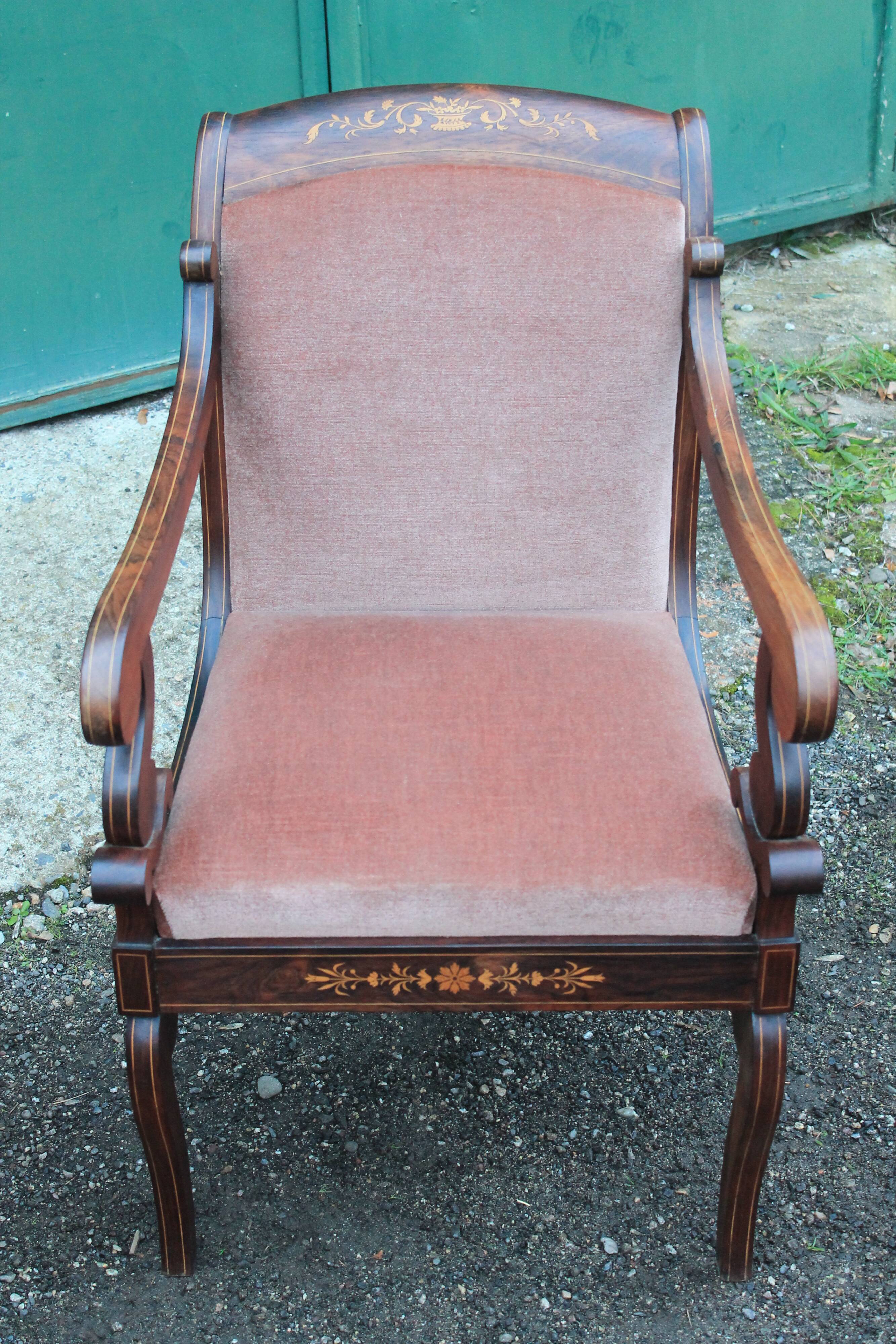 Pair of Charles X armchairs