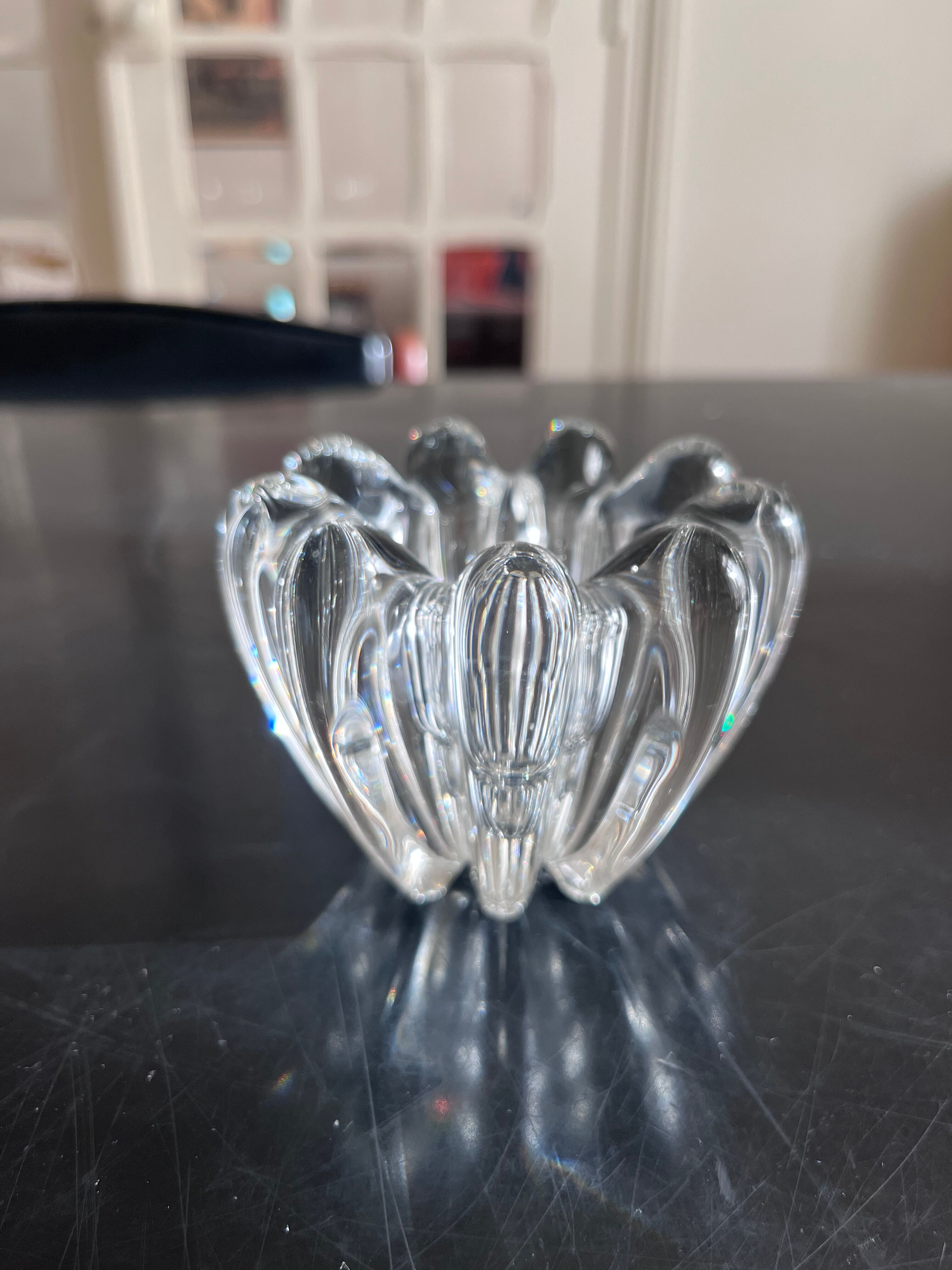 Crystal candle holder