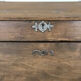 Vintage solid pine desk / writing desk