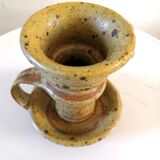 Ceramic candle holder signed Tiffoche design 60s