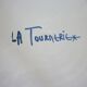 Enameled ceramic art plate, signed La Tournerie, 1960s/1970s