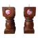 Brutalist candle holder pair Capo Esmaltes