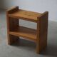 Pair of Scandinavian Modern, Brutalist Night Stands in Solid Pine, 1970s