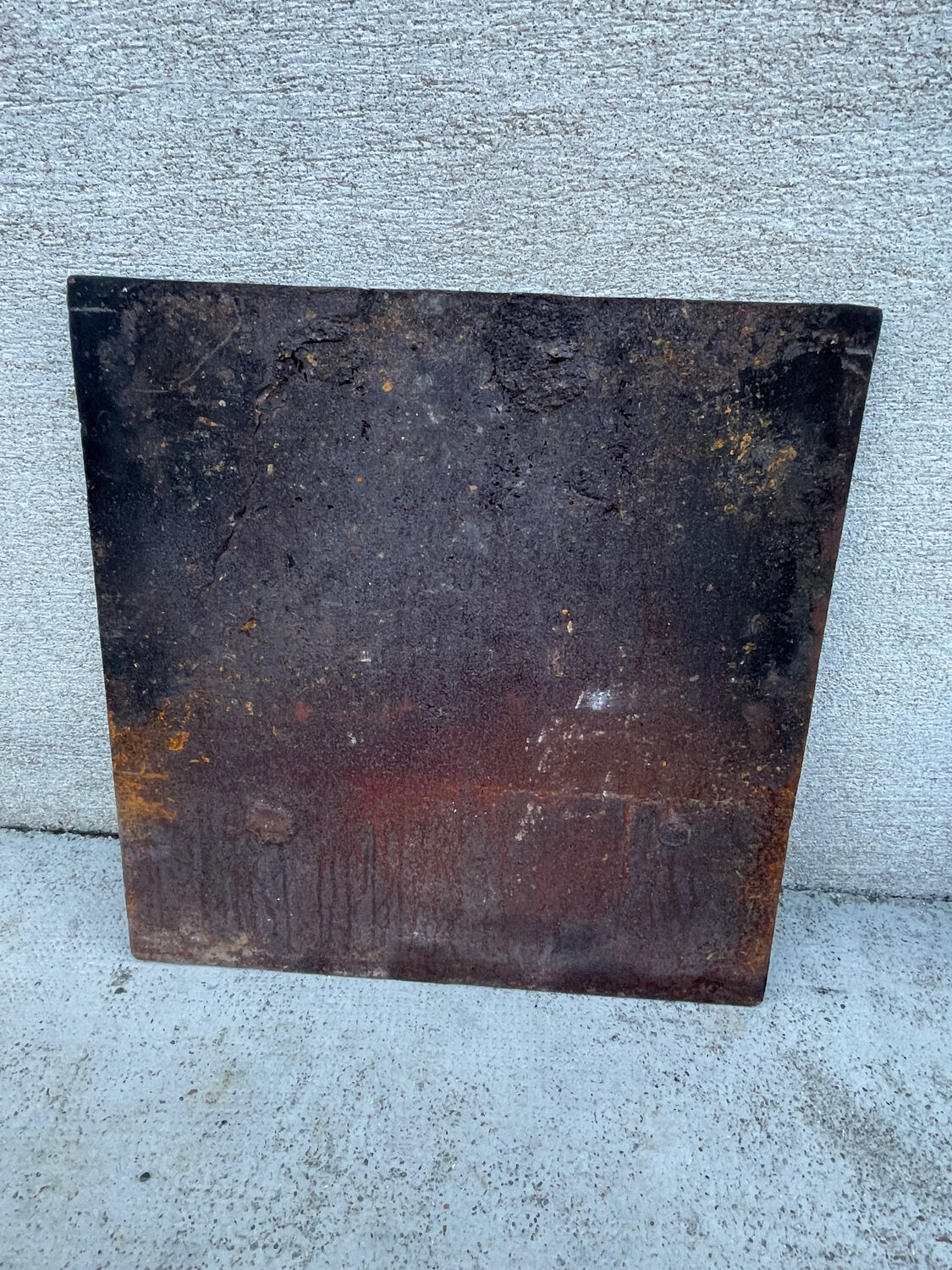 19th century crown fireplace plate