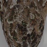 Enamelled ceramic amphora vase