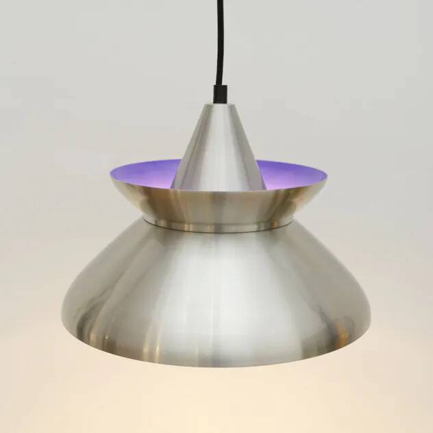 Scandinavian lamp in a champagne gold shade, 1970s