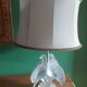 Crystal lamp Lalique with two doves model Ariane