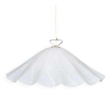 Vintage glass suspension lamp Kalmar Fazzoletto