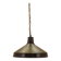 Danish Brass Pendant Lamp 1960s Mid-Century Modern Conical Shade