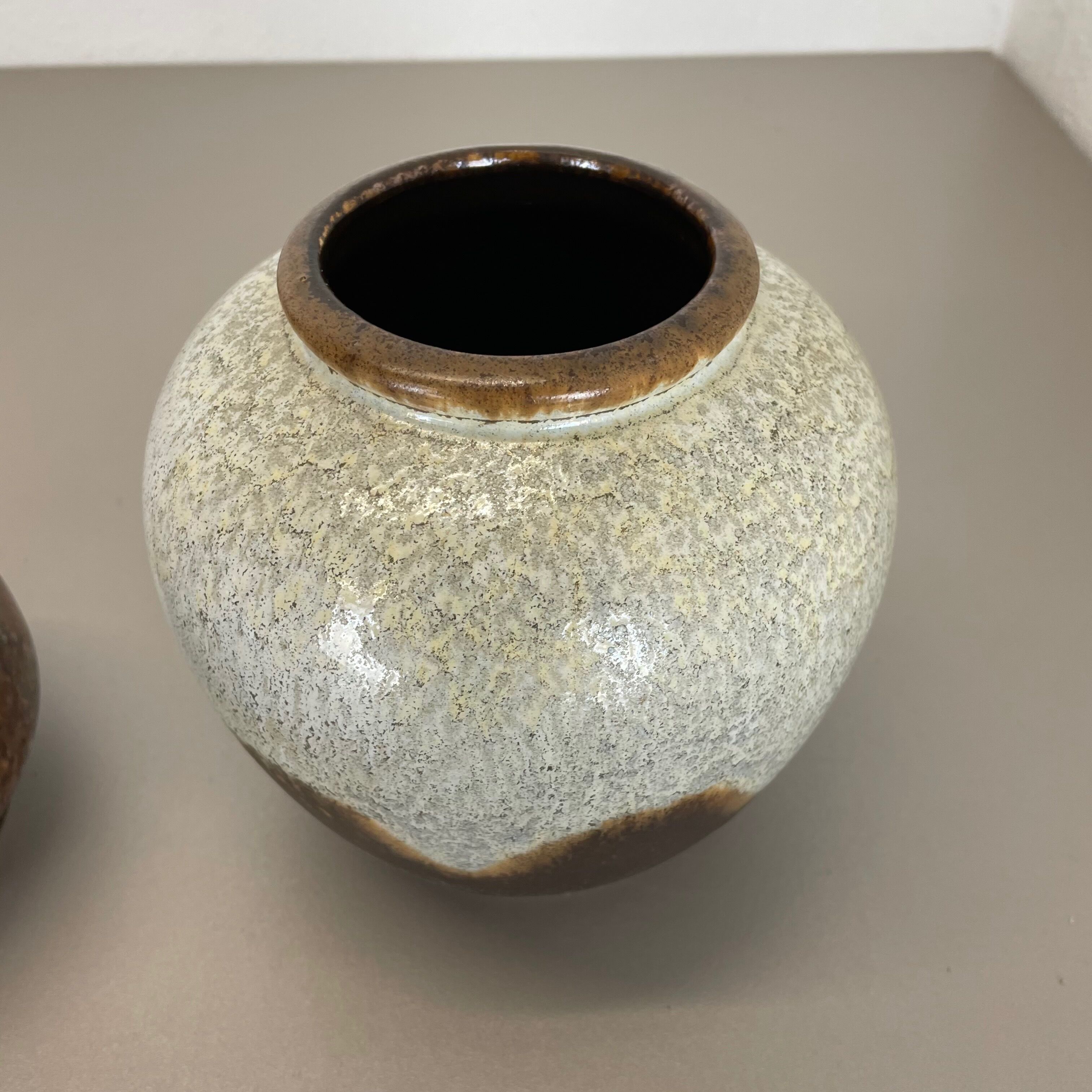 Set of 2 ceramic oottery "Lava" Vases by Dümler and Breiden, Germany, 1960s